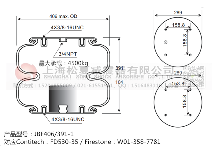 JBF406/391-2橡膠<a href='http://www.yfstny.com/' target='_blank'><u>空氣彈簧</u></a>